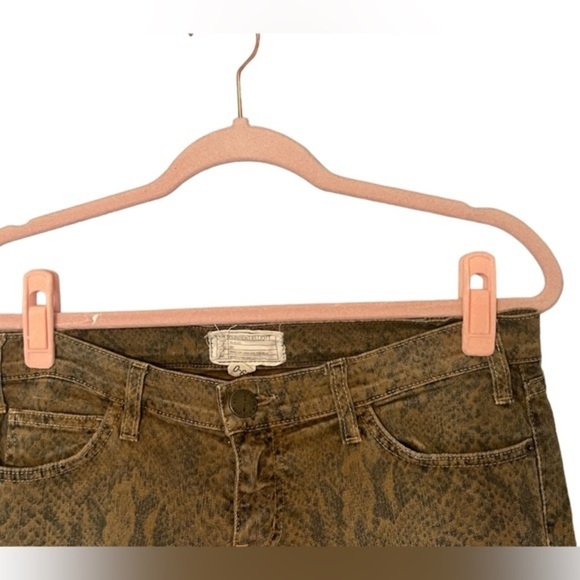 Current/Elliott Women's Y2K Boa Print Ankle Skinny Jeans in Brown Size 29 - Picture 8 of 10